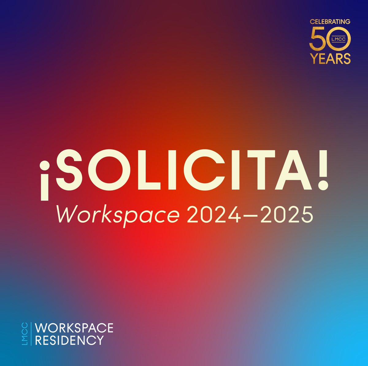 📣¡LMCC está aceptando solicitudes para la residencia artística Workspace 2024-25 hasta el 23 de abril de 2024, 5PM EST! Este programa de residencia de nueve meses se centra en el proceso creativo y el desarrollo profesional de artistas. 🔗Postula acá: lmcc.net/resources/arti…