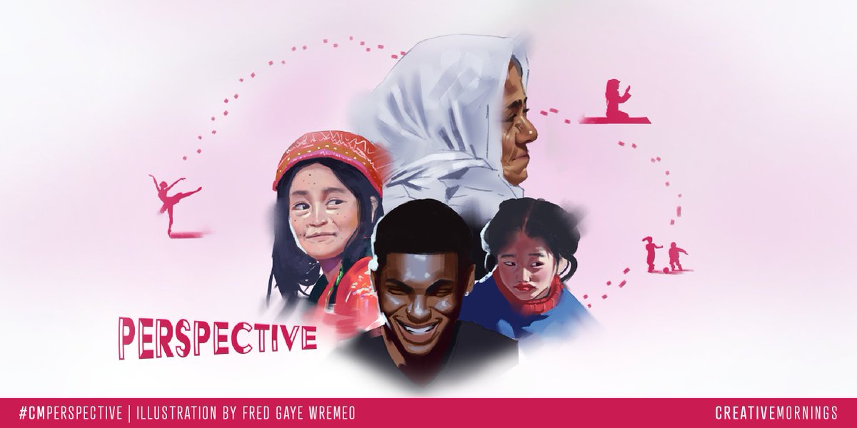 March’s theme is PERSPECTIVE. It was chosen by our Fargo chapter and illustrated by Fred Gaye Wremeo. creativemornings.com/blog/march-the…

Shift your perspective with this month’s hashtag: #CMperspective