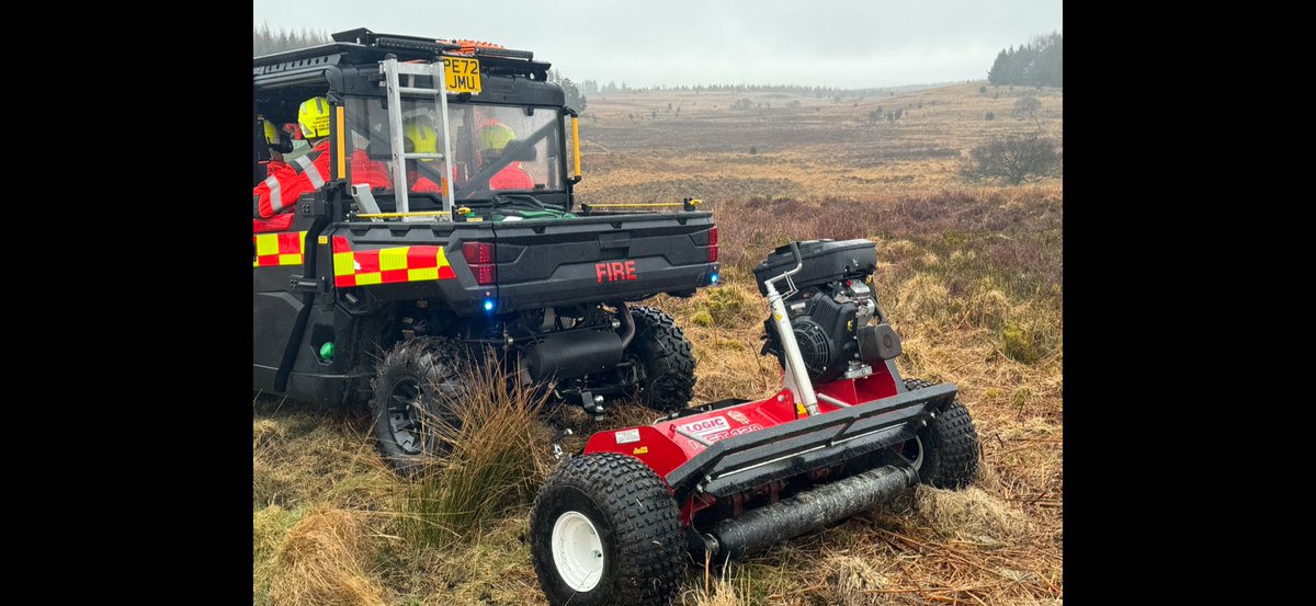CongletonFS's tweet photo. Staff from@CheshireFire attended a regional wildfire exercise at Lilymere Estate, where we supported wildfire teams from the North West in creating control lines utilising specialist equipment to stop fire spread. Many Thanks to @CumbriaFire for organising &amp; hosting this exercise https://t.co/EMjRCpj7Pv