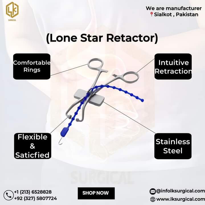 🔍 'Introducing the Lone Star Retractor: Precision and Visibility for Ortho & Spine Surgeries! 🏥🔬

📞 Contact us: +1 (213) 652-8828 📧 Email: info@lksurgical.com

#Orthopedics #SpineSurgery #MedicalDevices #SurgicalEquipment #HealthcareInnovation' #orthopedicintruments