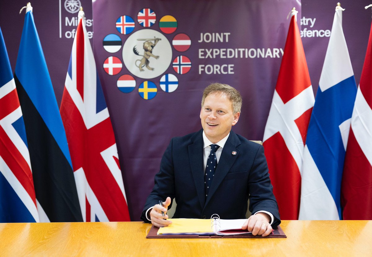 Today, the UK convened the ten nations of the Joint Expeditionary Force (JEF) to strengthen ties between our militaries & ensure we have the cooperation we need to defend Northern Europe. We discussed our support for Ukraine as it fights against tyranny.