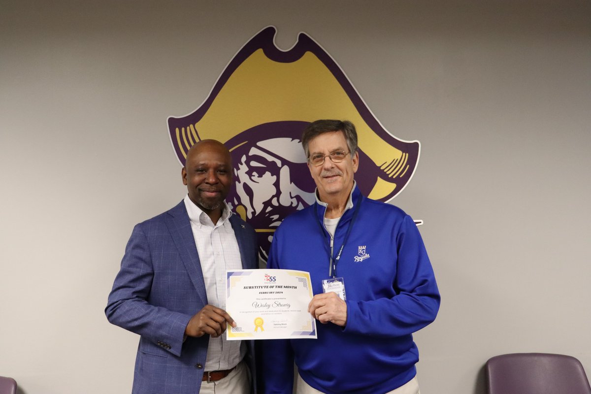 We are excited to begin honoring an ESS Sub of the Month! Our first honoree is Wesley Strowig, long-term building sub at Belton High School. He has worked with BHS for four years and has had perfect attendance! #Proud2BPirates