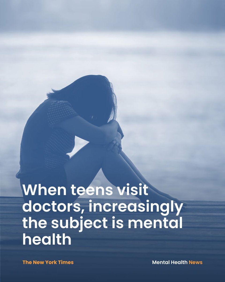 🗣️ Youth mental health matters 🗣️ A recently published study found that in 2019, 17% of outpatient doctor visits for patients between 13-24 involved a behavioral or mental health condition. Read more from @nytimes: nyti.ms/49Jy0bA