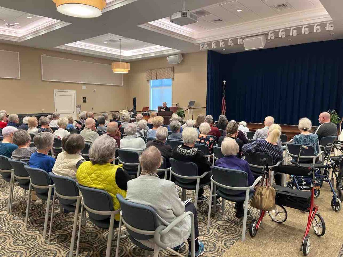 The Village at Penn State residents recently attended a lecture about how to identify scams and protect themselves. They received great information and tips!