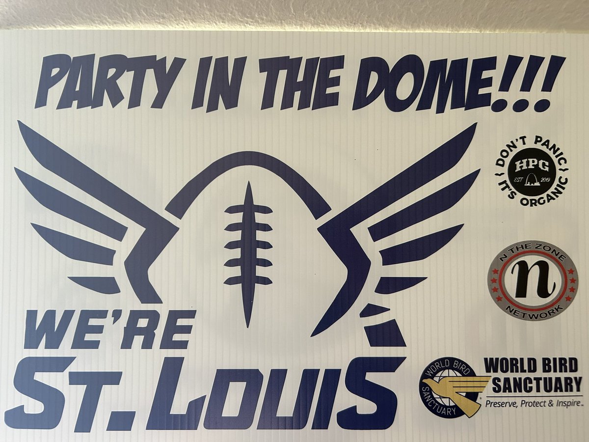 PartyintheDome's tweet photo. 🗣️GIVEAWAY‼️: MUST FOLLOW, LIKE &amp; RT. WE WILL SELECT 2 LUCKY WINNERS WILL RECEIVE 1 UNRELEASED @WereStLouis #PartyintheDome‼️ SIGNS TO SUPPORT @TheRealSTLKaw @WBSSTL WINNERS WILL BE SELECTED FRIDAY https://t.co/emdszBtimp