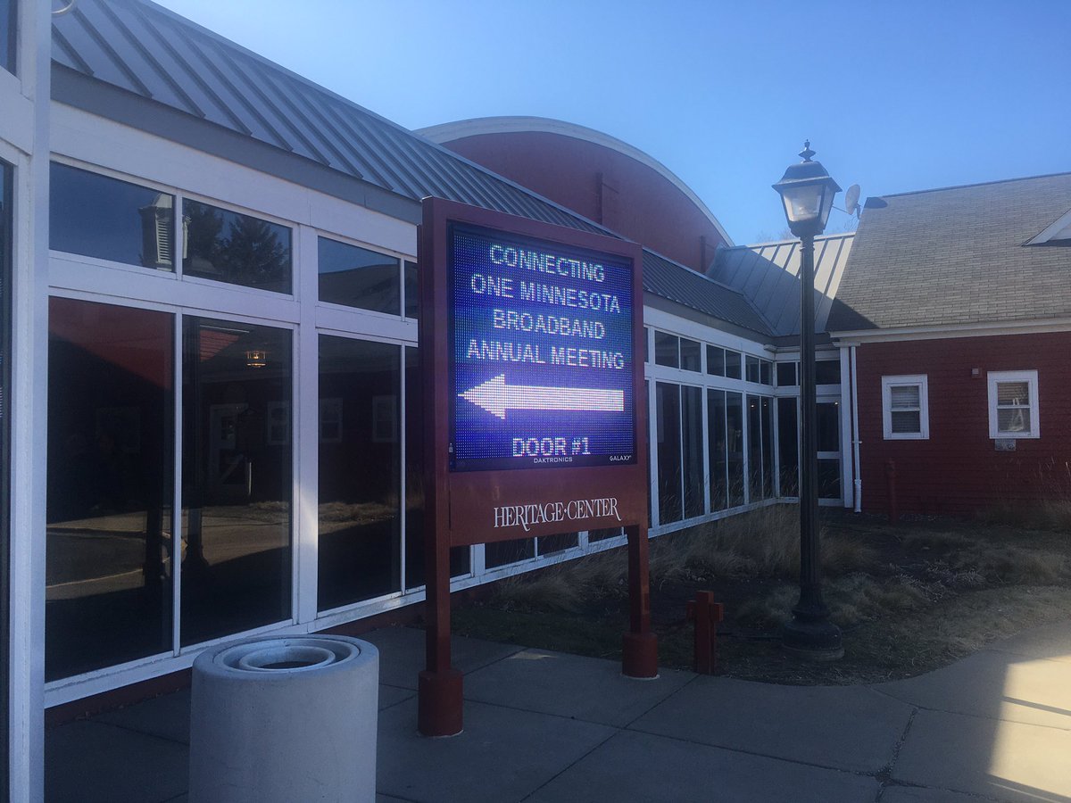 Where I’ve spent my day: “Celebrating 10 years of Connecting One Minnesota,” hosted by the MN Office of Broadband Development. Nice to meet & network with people outside of Library Land. #LibrarianTwitter #localgov #stategov #broadband