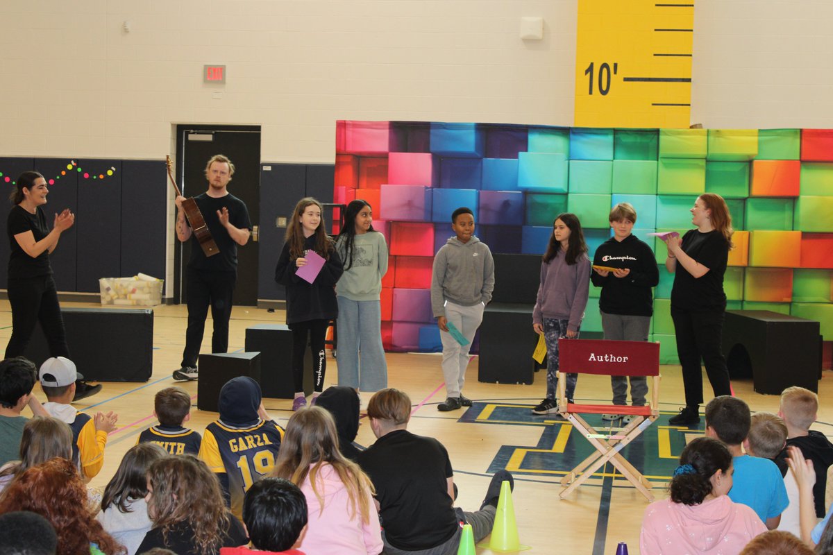 tcstweets1's tweet photo. Our 5th graders got to attend the Kid Scripts assembly today - each of them wrote original plays in the fall and two were selected and performed by the actors today.   The winning playwrights were Mackenzie Brown and Owen Oris!   Congratulations to both of them! https://t.co/Pw6t0jQ8Su