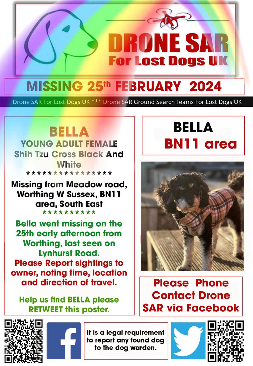 sar_dogs's tweet photo. #RIPBELLA Sadly BELLA didn't make it back home, our hearts and thoughts go out to her family at this sad time 😢 #RIP #RainbowBridge #DroneSAR https://t.co/6GQLYVkgkc