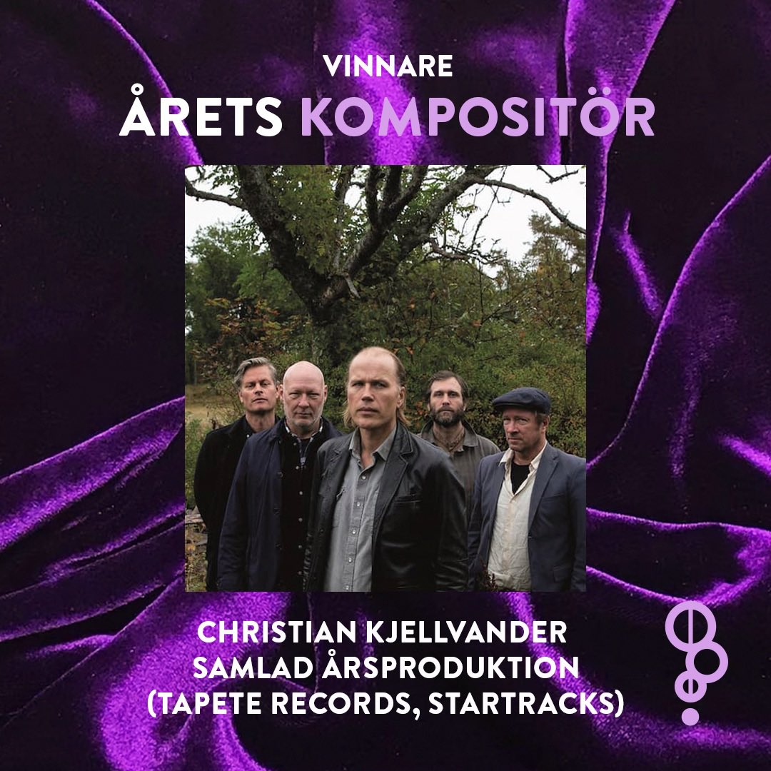Composer of the year! Winner at the manifest Indie awards - Christian Kjellvander #manifestgalan