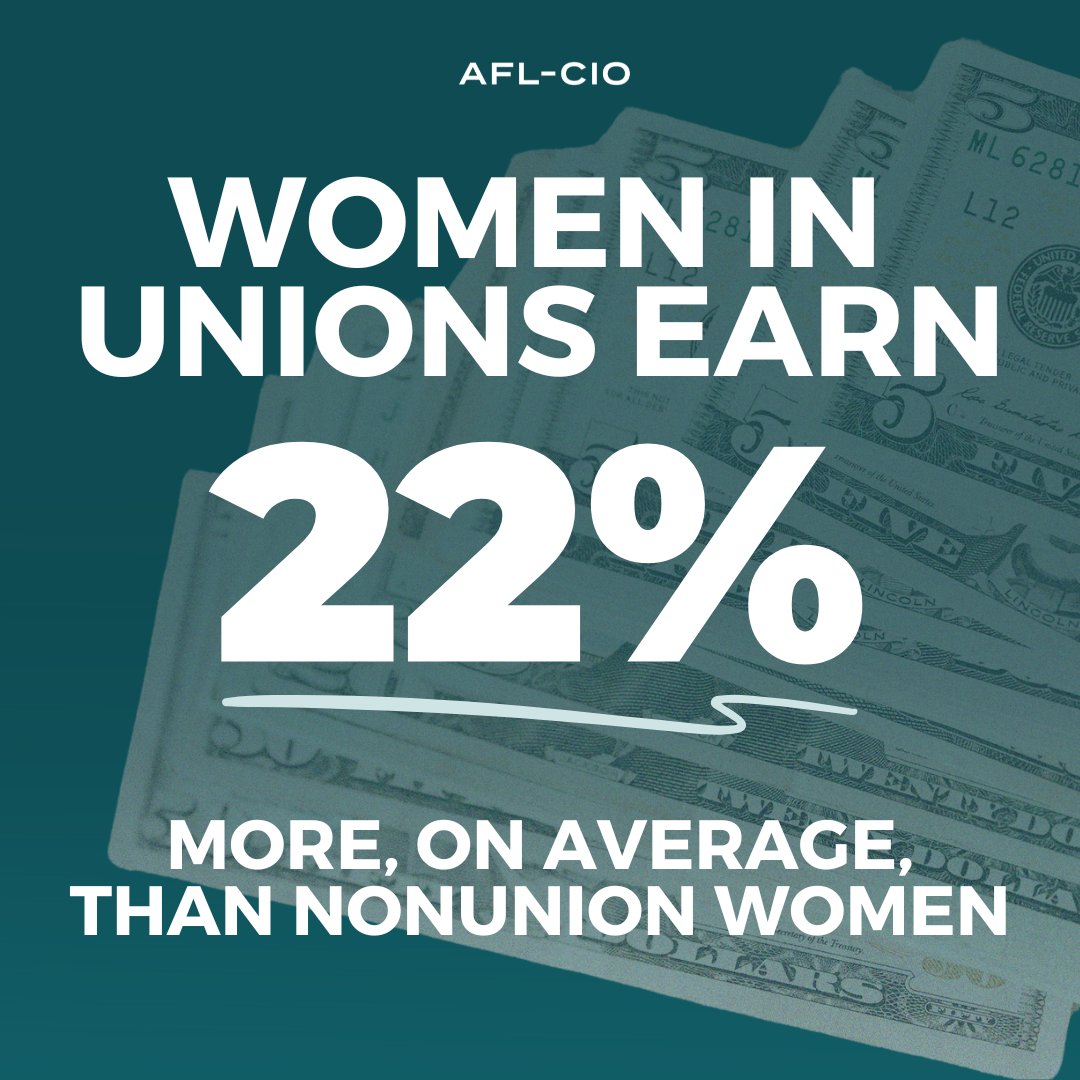 There is much work to be done in order to close the wage gap. A union contract is a good place to start. Unions empower women by closing the wage gap, strengthening our economy and making work better for us all. #EqualPayDay