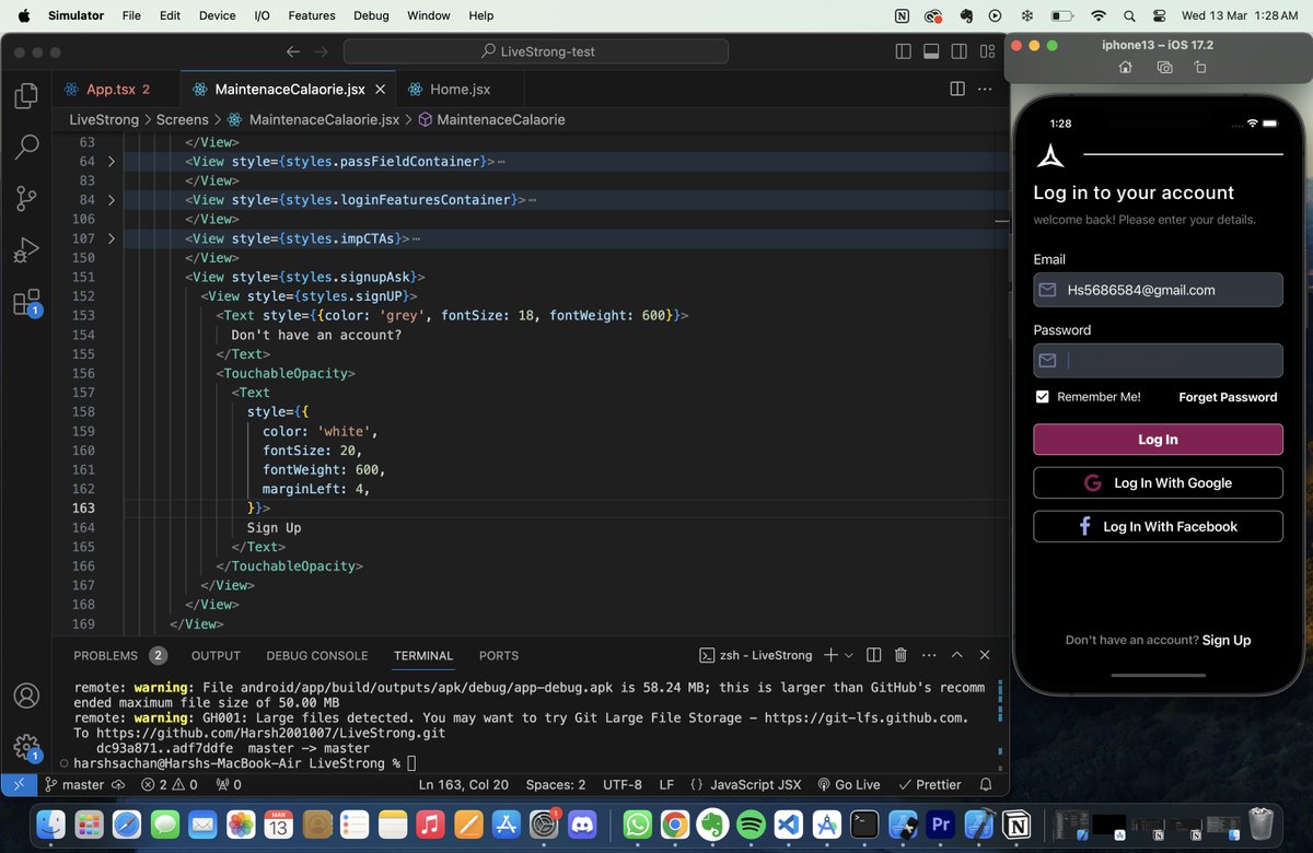 noob_code007's tweet image. on to Login and sign up functionality - just a start
#React #appdevelopment #reactnative #reactnativesignin #reactnativerookie #reactnativenoob