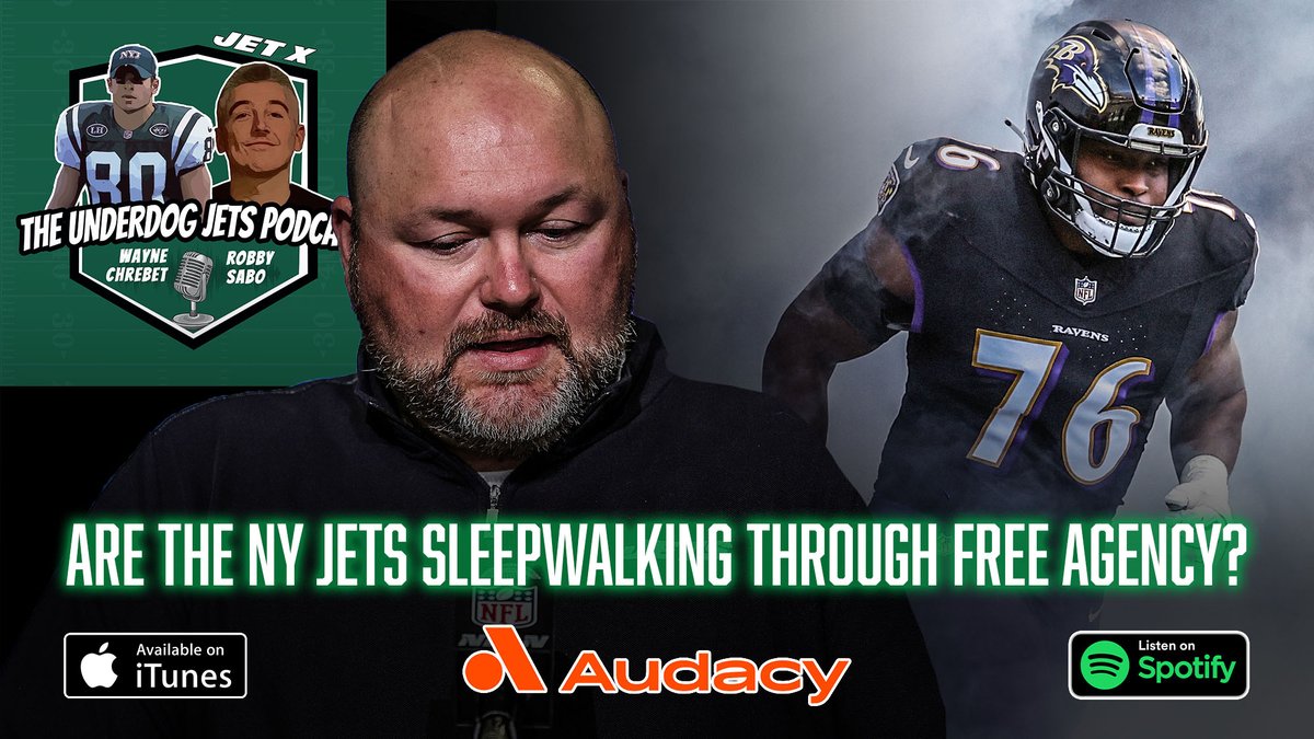 Are the New York #Jets SLEEPWALKING through free agency, or is the value-driven approach on the mark? Ask Wayne Chrebet, LIVE, tonight at 7:00 p.m. ET on Underdog Jets ... 📺youtube.com/watch?v=JD1St0…