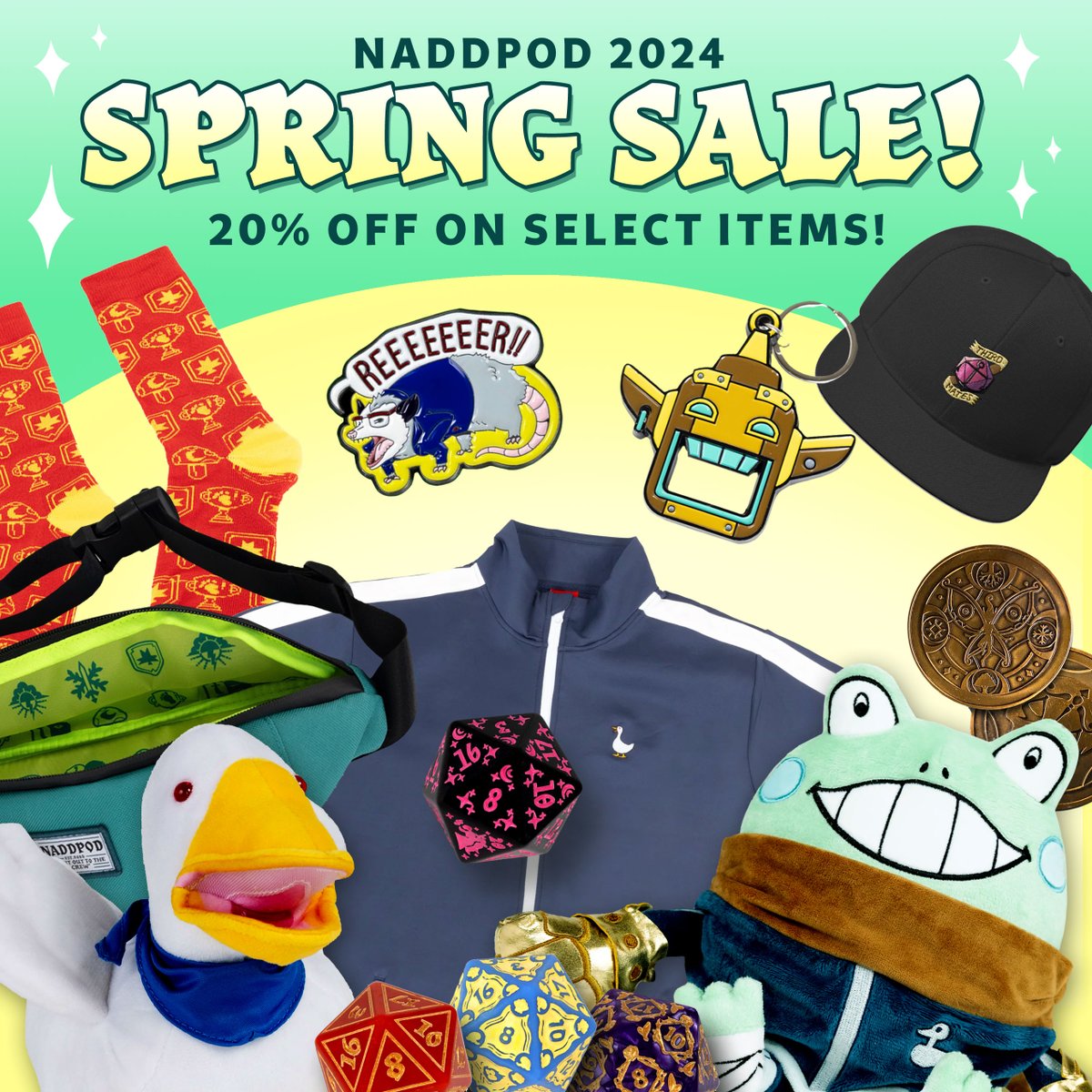 It's time to SPRING FORWARD into our online store for some deep discounts AND a few brand-new items too! Head to Shop.Naddpod.com from now until 3/19 to take advantage of some Frost Giant-Sized Savings!