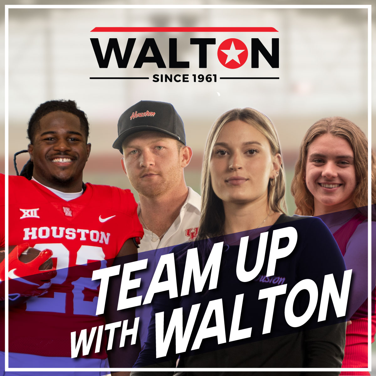Walton Roofing is a proud sponsor of UH Athletics. Big shout out to the team of young athletes that we have teamed up with - Go Coogs! <a href="/CarlyMAhrens/">Carly Ahrens</a> <a href="/austyn_reily/">Austyn Reily</a> <a href="/MikalPilot/">Mikal Harrison-Pilot</a> <a href="/brooke_morales1/">Brooke</a>