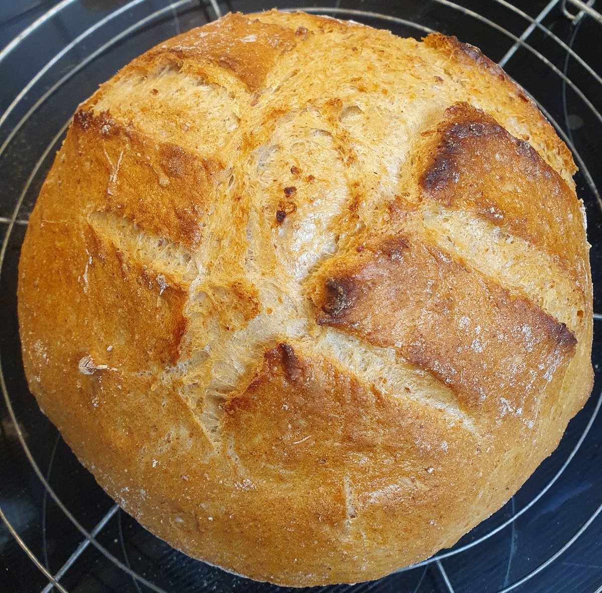GerryKeller's tweet photo. ...und schon wieder #Backwahn.
Dinkelbrot mit Vollkorn-Kochstück und kleinem Anteil Roggenschrot.
#backenmachtgluecklich https://t.co/pOzwepAamg