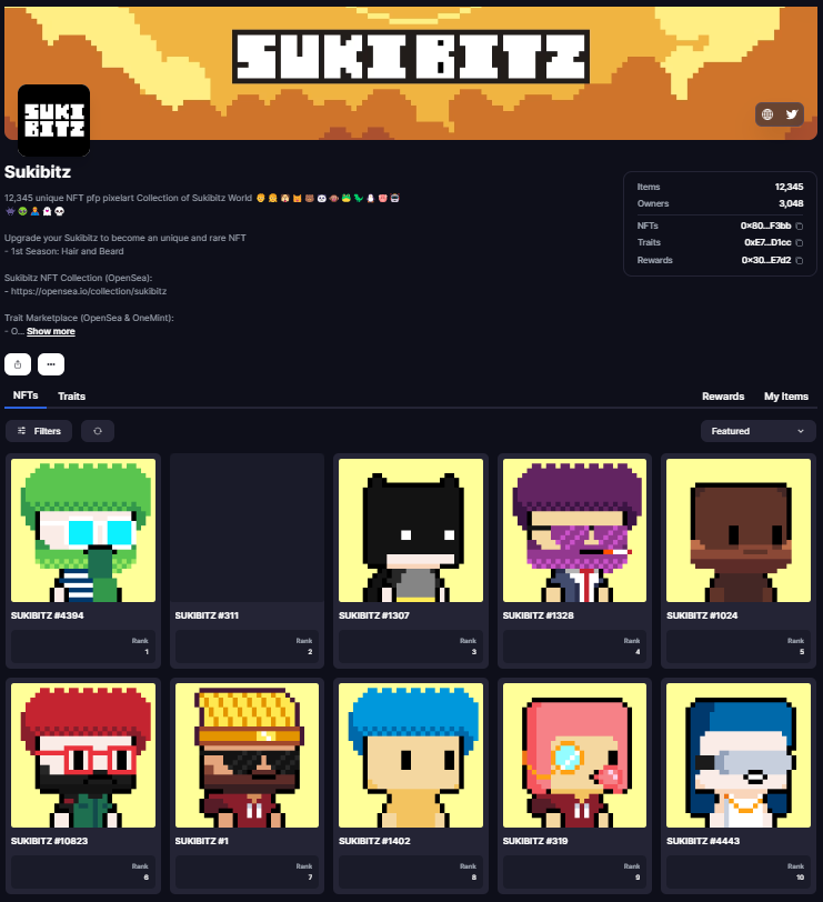 🛍What's new in the Trait Marketplace?🛒

We've just released 40+ traits (legendary, rare, and common traits💀👻👽👾) in our Trait Marketplace😍
👉onemint.io/collections/su…

Regarding the NFT Staking platform, we ask that everyone who has NFTs on this platform, open a ticket on