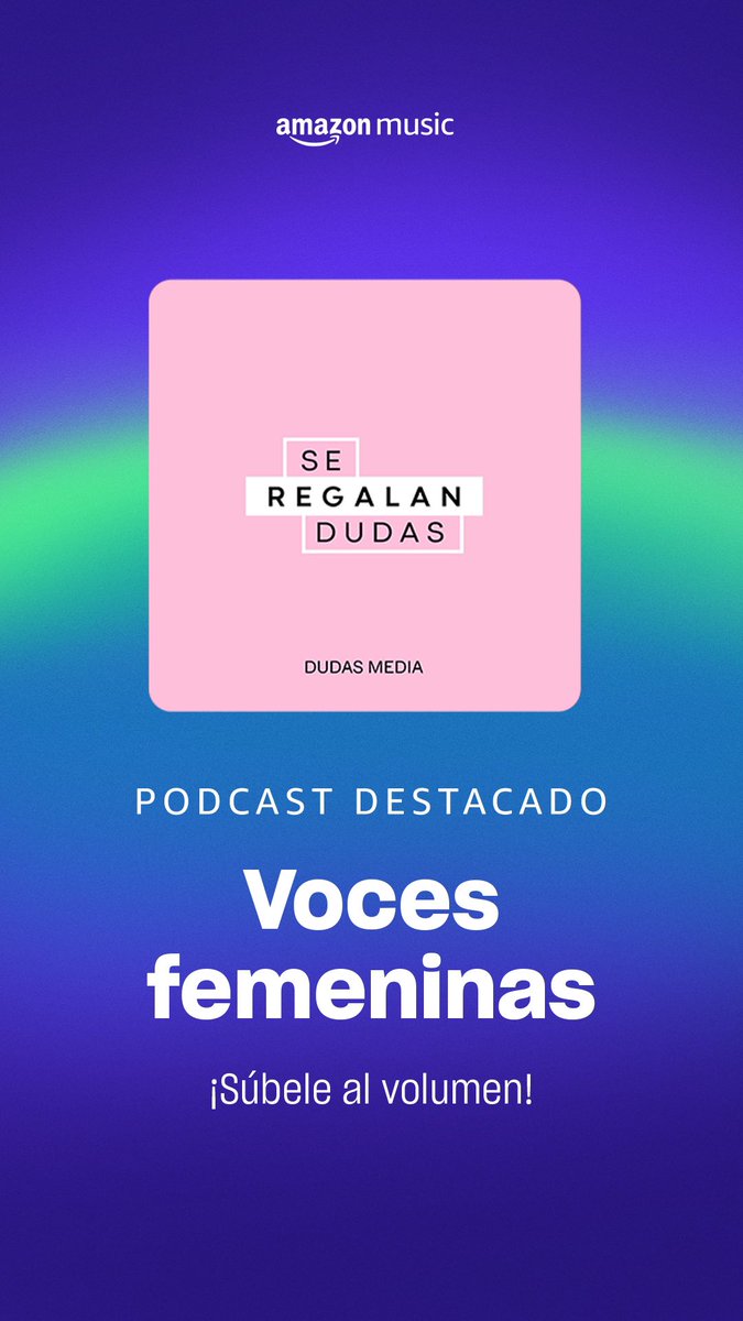 seregalandudas's tweet photo. Gracias @AmazonMusicMX por incluirnos como parte de las voces femeninas a escuchar. Súbele el volumen escuchándonos aquí 👇
https://t.co/g6A6VYJeni
#amazonmusic #amazonmusicpodcast https://t.co/GRhFTQcMO4
