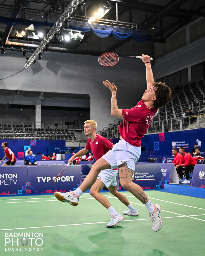 Great win by Callum Hemming and Ethan van Leeuwen in Orleans at the s300 👏 💪  They beat the no 3 seeds and world no. 38 21-17 14-21 21-19. 

They will be on opposite sides of the net tomorrow as they face each other in an all English XD clash. 🤩 🔥 

#letsgo #teamengland