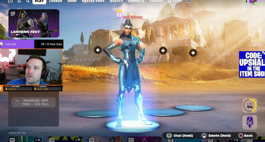 Enjoying the new fortnite season so much that I'm doing doubles, live right now
