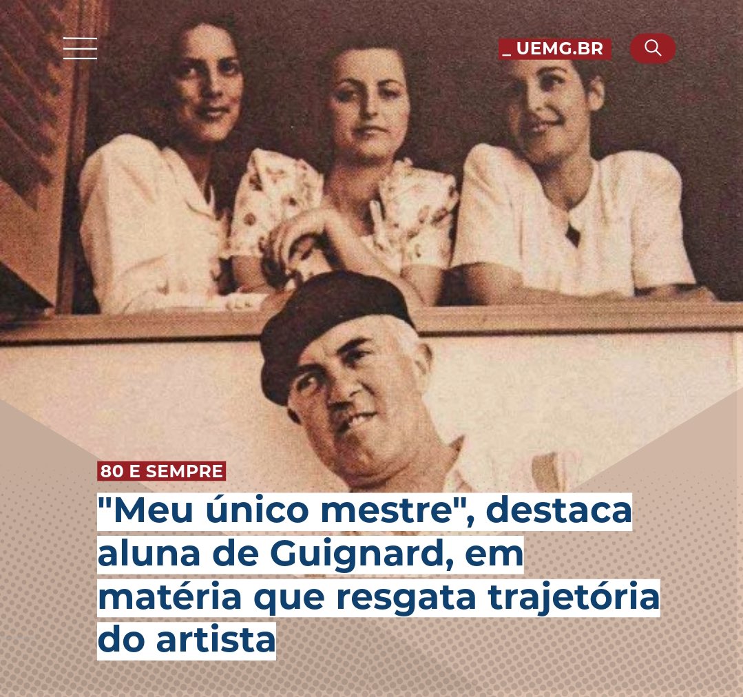 A relação entre a artista plástica Maria Helena Andrés, ex-diretora e professora da Escola Guignard, e seu mentor, o também artista plástico Alberto da Veiga Guignard, foi tema de uma reportagem do Estado de Minas, publicada nesta terça-feira (12/3). 🧶