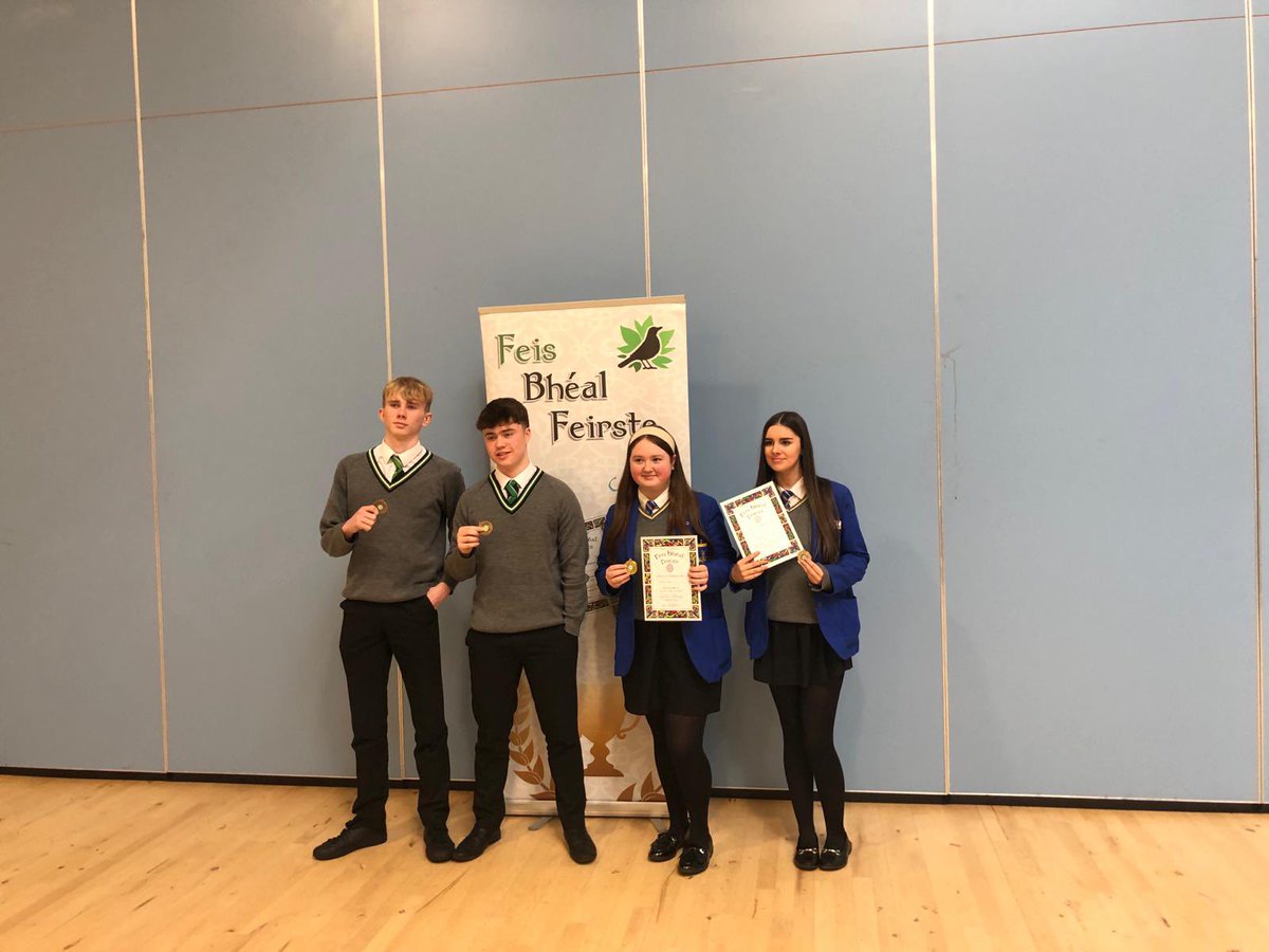 ERCGlengormley's tweet photo. Bhí Maidin iontach againn ag Feis Béal Feirste agus d’éirigh go geal lenár ndaltaí! 💚 https://t.co/esHSctonmr