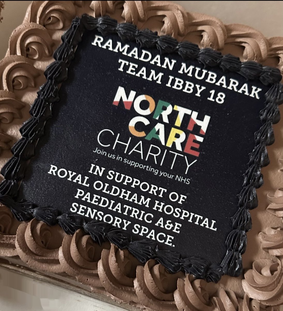 Ramadan Mubarak, massive thanks to everyone who so kindly placed orders for #TeamIbby18 @NCareCharity Cakes during this blessed month of Ramadan. Every £ going to Oldham Paediatric A&E Sensory Space, helping young patients to stay calm whilst needing urgent A&E care in our town.