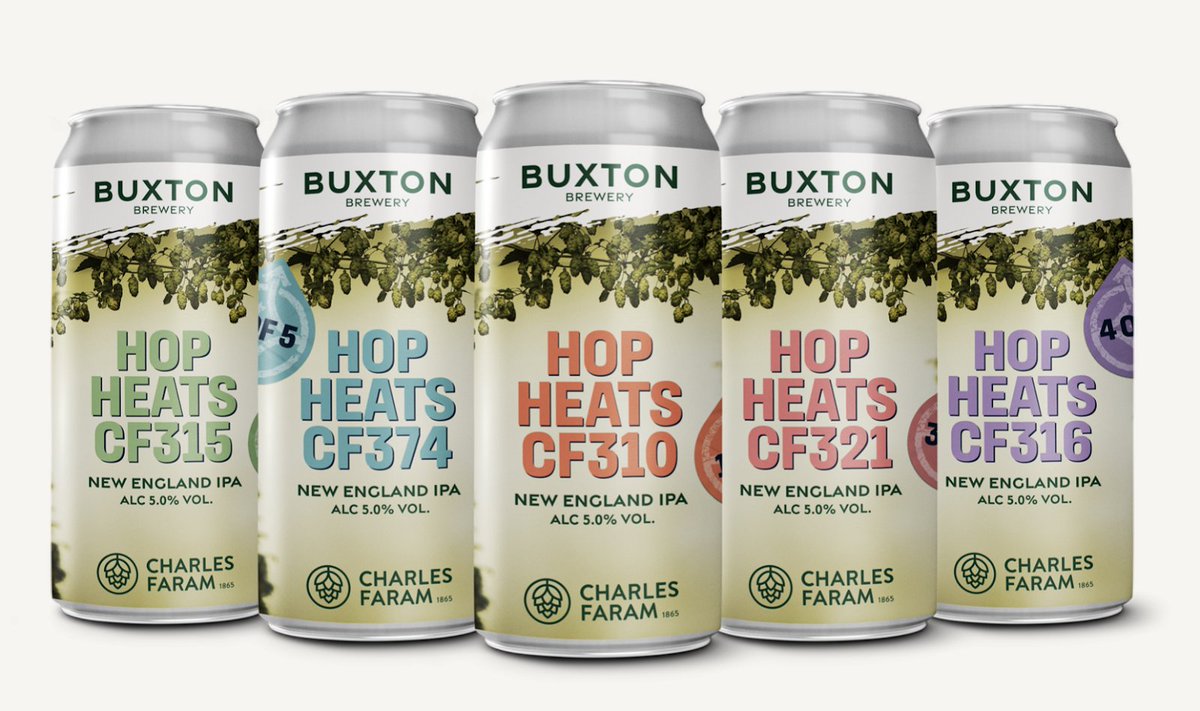 Hop Heats! We have brewed five beers using pioneering British trial hop varieties grown exclusively by @CharlesFaram. Each beer shares the same base but features a different hop variety. Taste and vote for your favourite! There can only be one winner, decided by you!