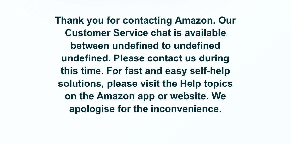 Dear <a href="/amazon/">Amazon</a> can you tell
me what time is undefined? And until when is undefined. Can’t believe that I am the first one to see this! Just want a refund for a never delivered book! #Netherlands