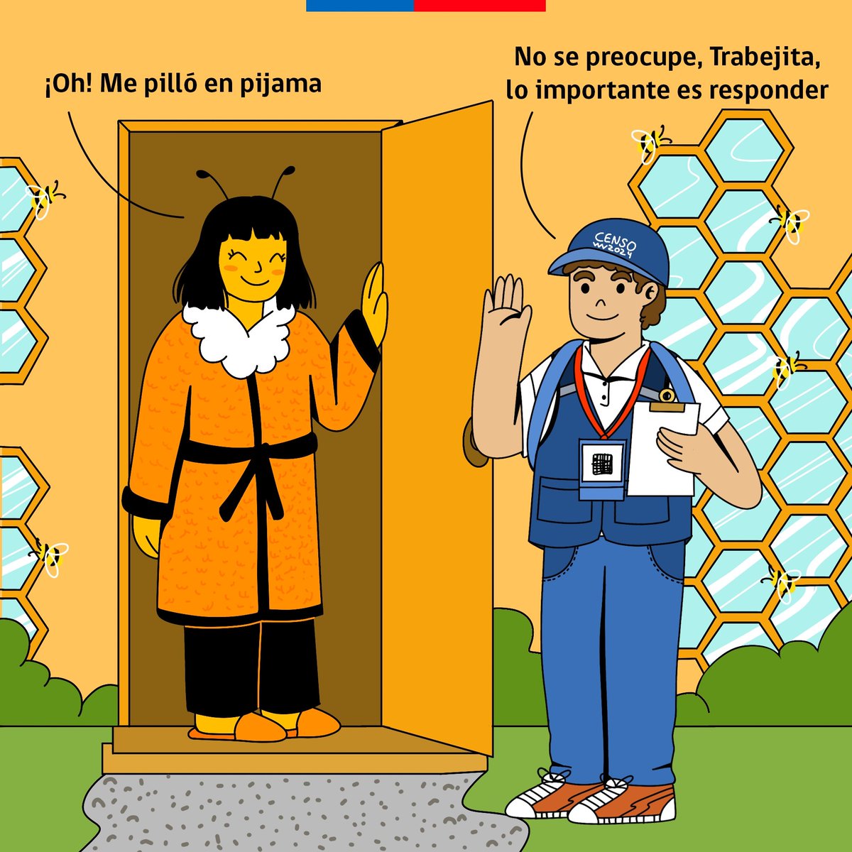 🫣 Aunque te pille en pijama o en tus mejores galas, lo importante es responder con respeto a los trabajadores que realizan la encuesta. El Censo es una herramienta importante para el país y para orientar políticas públicas. ¡Participa! Si no quieres que te pille desprevenido,…