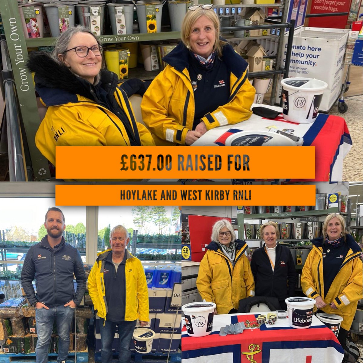 Hoylake RNLI Lifeboat Station (@hoylakernli) on Twitter photo Our recent collection at <a href="/Tesco/">Tesco</a> in Heswall raised a fantastic £637 for <a href="/HoylakeRNLI/">Hoylake RNLI Lifeboat Station</a> & <a href="/RNLIWestKirby/">RNLI West Kirby Lifeboat</a> thanks to the generosity of the store’s customers.
That’s enough to fund an all-important lifejacket for one of our <a href="/RNLI/">RNLI</a> volunteer crew! 🛟
Thank you to everyone who donated! Our recent collection at <a href="/Tesco/">Tesco</a> in Heswall raised a fantastic £637 for <a href="/HoylakeRNLI/">Hoylake RNLI Lifeboat Station</a> & <a href="/RNLIWestKirby/">RNLI West Kirby Lifeboat</a> thanks to the generosity of the store’s customers.
That’s enough to fund an all-important lifejacket for one of our <a href="/RNLI/">RNLI</a> volunteer crew! 🛟
Thank you to everyone who donated!