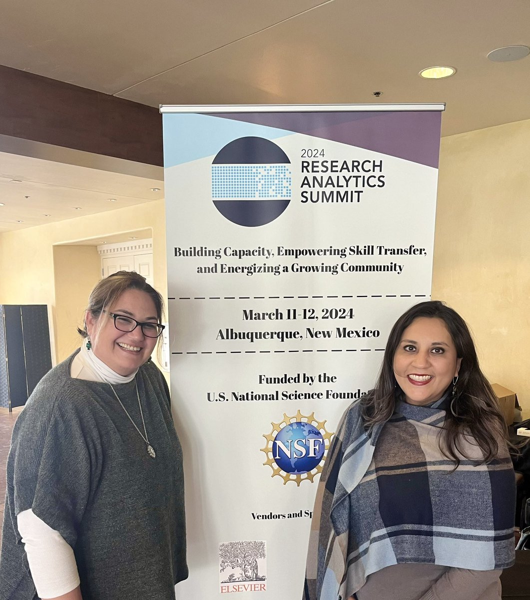 SwiftMonic51951's tweet image. It’s great to learn and spend time with my conference friend, Diana Luna, at the Research Analytics Summit.  #TxStateResearch