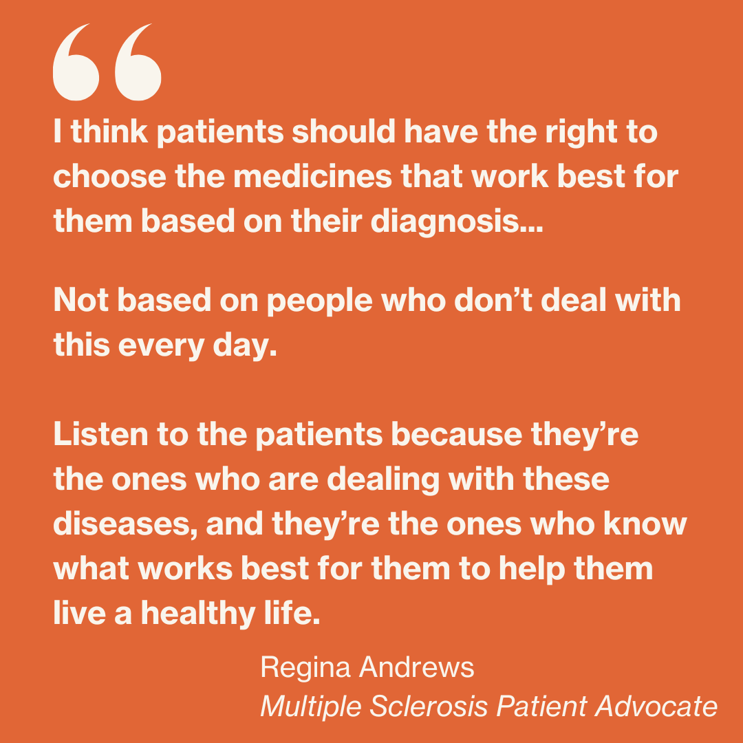 This #MSAwarenessWeek, we're highlighting the words of patient Champion and multiple sclerosis advocate Regina, who eloquently emphasizes the importance of protecting patients through policy. Read: infusionaccessfoundation.org/patient-storie… #MS #MultipleSclerosis #MSAwareness