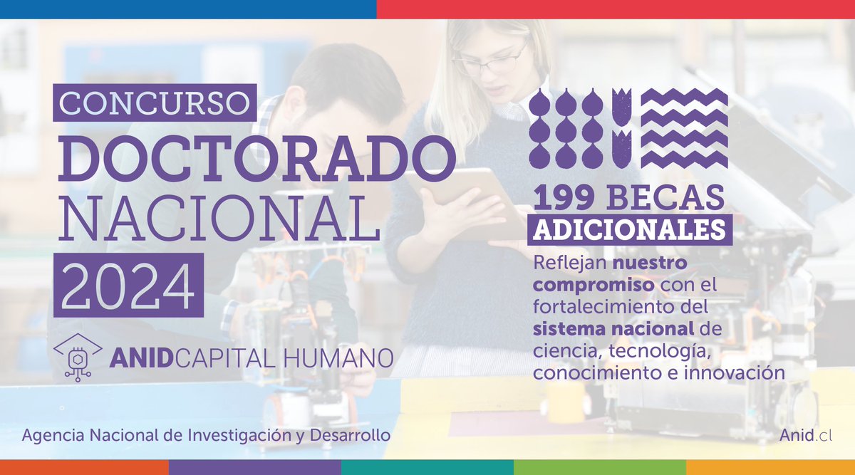 🎓 ¡Tenemos excelentes noticias! Anunciamos un importante aumento en el número de Becas de #DoctoradoNacional 2024. Este grupo adicional de adjudicados corresponde a las y los postulantes en lista de espera: 100 mujeres y 99 hombres, que realizarán su formación en Chile.