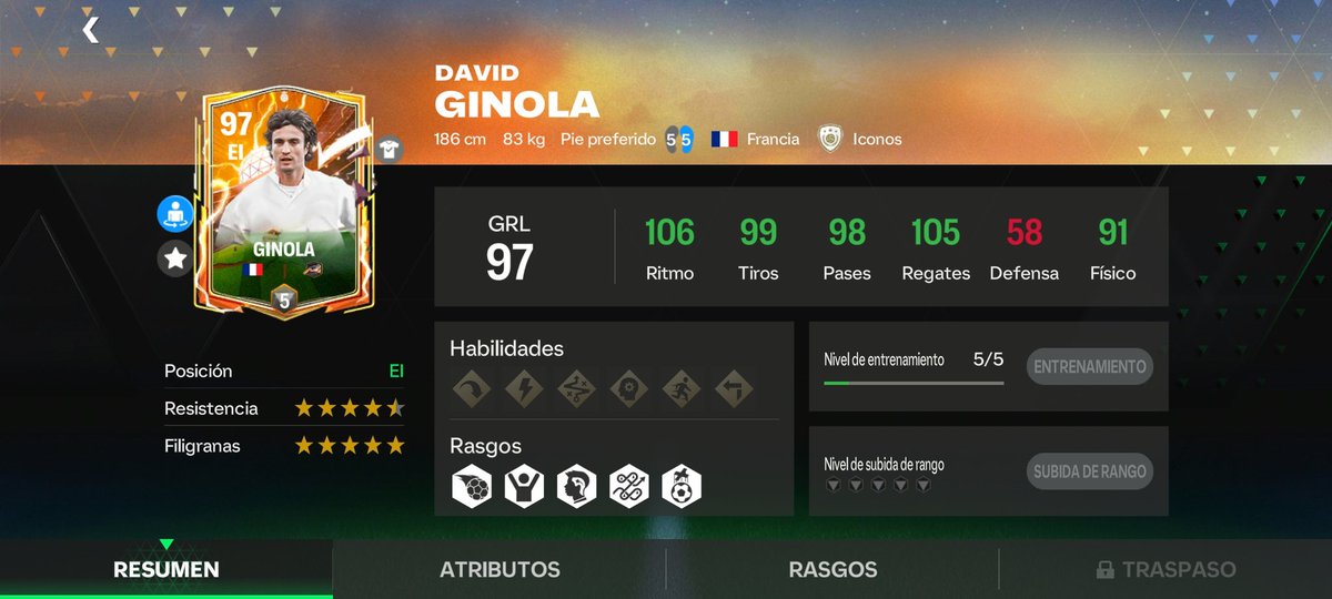 Gabriel48543404's tweet photo. @JoseAlep1 A mí me salió este Ginola, ahora estoy tratando de vender a Mbappé de 98 y poder comprar a Salad, q tal mi suerte... https://t.co/8v2yazGE13