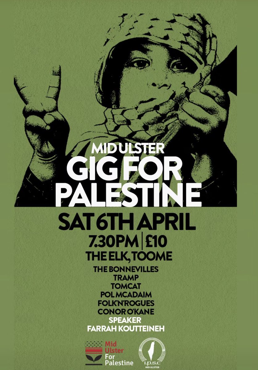 Honoured to be playing another gig for Palestine with an amazing lineup of musicians. Silence is complicity and we're inspired by the actions of our brothers and sisters like @ConchurWhite and others rejecting @sxsw and their collision with the military industrial complex