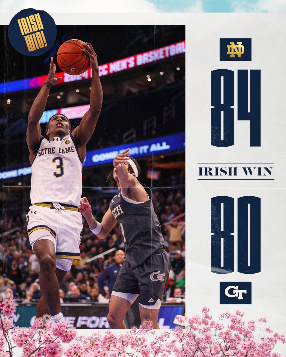NDmbb's tweet photo. NOT DONE YET 

#GoIrish☘️ https://t.co/HlcvrIMHoC