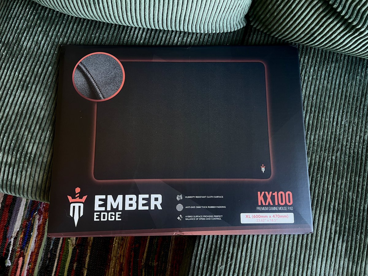 HUGE thanks to <a href="/EmberEdge/">EmberEdge</a> for sending me their KX100 pad! 

i’ll be testing later tonight and will give my first impressions afterwards :)