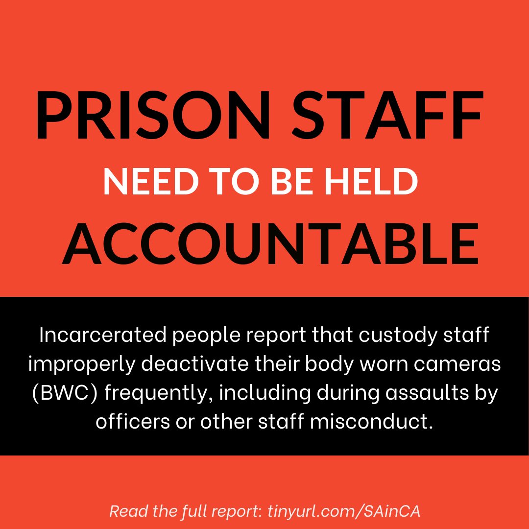 #MeTooBehindBars continues. This report by @sisterwarriors , @c_c_w_p, @survivepunish, @JustDetention , @_valorus, and Justice First calls on @CACorrections to transform how they investigate sexual abuse and hold staff accountable. ➡️tinyurl.com/SAinCA #StopCDCRSexualAbuse