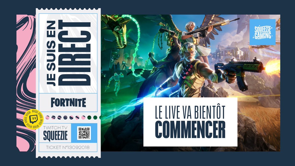 On part en live sur @FortniteFR pour découvrir la nouvelle saison ! ▶️ twitch.tv/squeezie Collaboration commerciale avec @EpicGames