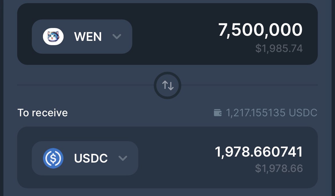 Giving away 7.5M $WEN (<$2000) ♥️

Drop your $SOL wallet, follow &amp; RT 🎁

~ 24 hours ⏰