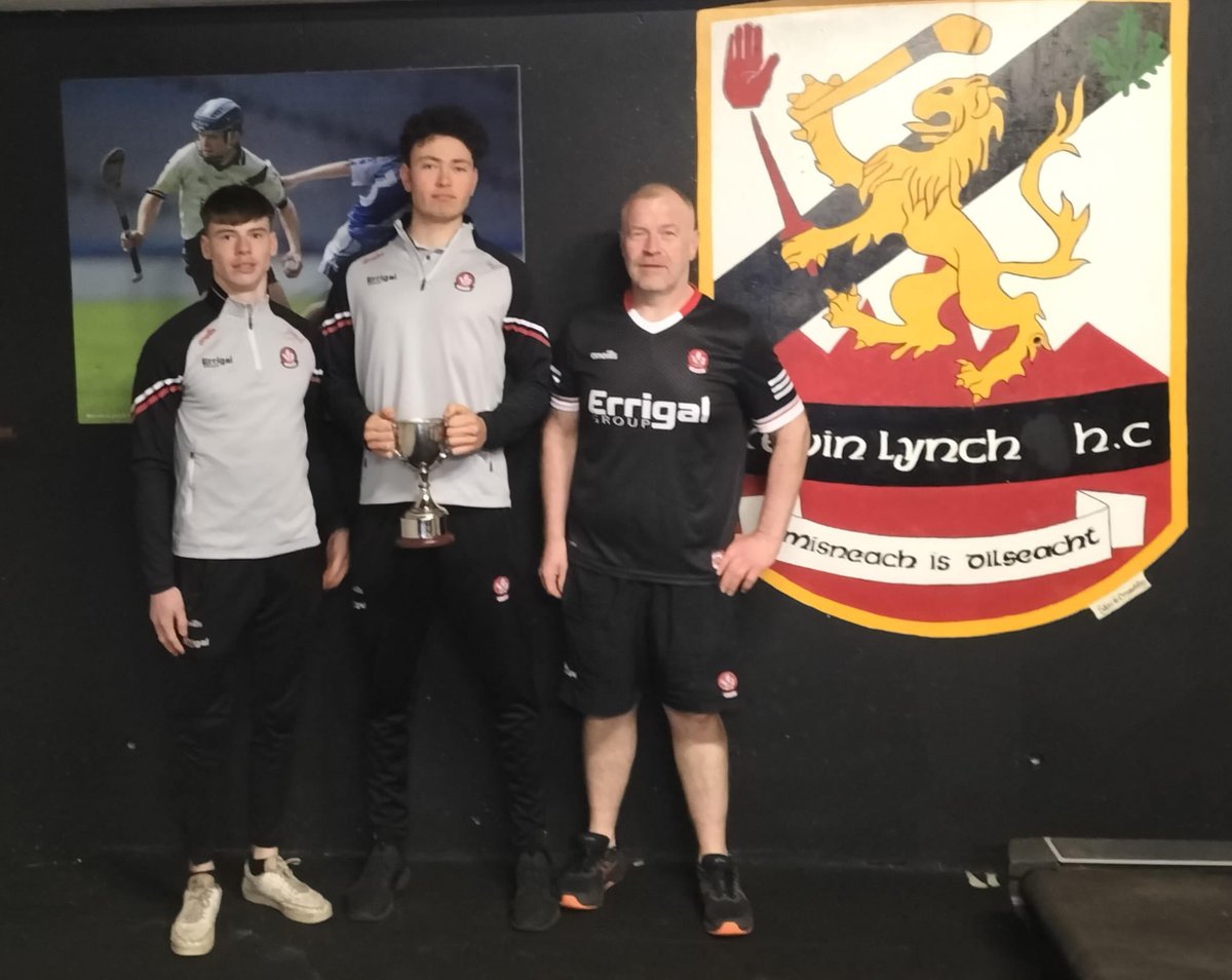 Our Minor &amp; u20 county players  along with Ryan u20 manager &amp; Eoghan, u17 coach. A great weekend for Derry hurling &amp; now the u20’s play in the Leinster championship while the u17 start their Celtic challenge campaign.