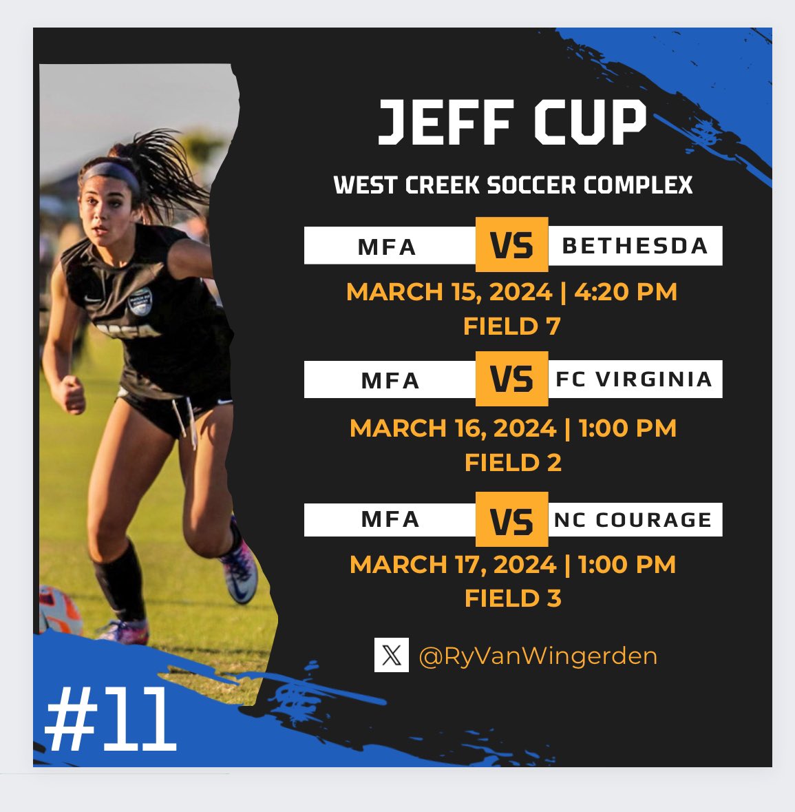 Rylie Van Wingerden (@ryvanwingerden) on Twitter photo So excited to play in the top bracket of the <a href="/jeffersoncup/">Jefferson Cup</a> this weekend!! Check out my schedule below!! <a href="/MFAGirlsAcademy/">MatchFitGirlsAcademy</a> <a href="/ECNLgirls/">ECNL Girls</a> <a href="/ImYouthSoccer/">ECNL/GA/Recruiting/College Soccer</a> <a href="/TopDrawerSoccer/">TopDrawerSoccer</a> <a href="/TheSoccerWire/">SoccerWire</a> <a href="/PrepSoccer/">Prep Soccer โฝ๏ธ</a> <a href="/JREskilson/">J.R. Eskilson</a> <a href="/JRBSports7/">JRBSports</a> So excited to play in the top bracket of the <a href="/jeffersoncup/">Jefferson Cup</a> this weekend!! Check out my schedule below!! <a href="/MFAGirlsAcademy/">MatchFitGirlsAcademy</a> <a href="/ECNLgirls/">ECNL Girls</a> <a href="/ImYouthSoccer/">ECNL/GA/Recruiting/College Soccer</a> <a href="/TopDrawerSoccer/">TopDrawerSoccer</a> <a href="/TheSoccerWire/">SoccerWire</a> <a href="/PrepSoccer/">Prep Soccer โฝ๏ธ</a> <a href="/JREskilson/">J.R. Eskilson</a> <a href="/JRBSports7/">JRBSports</a>