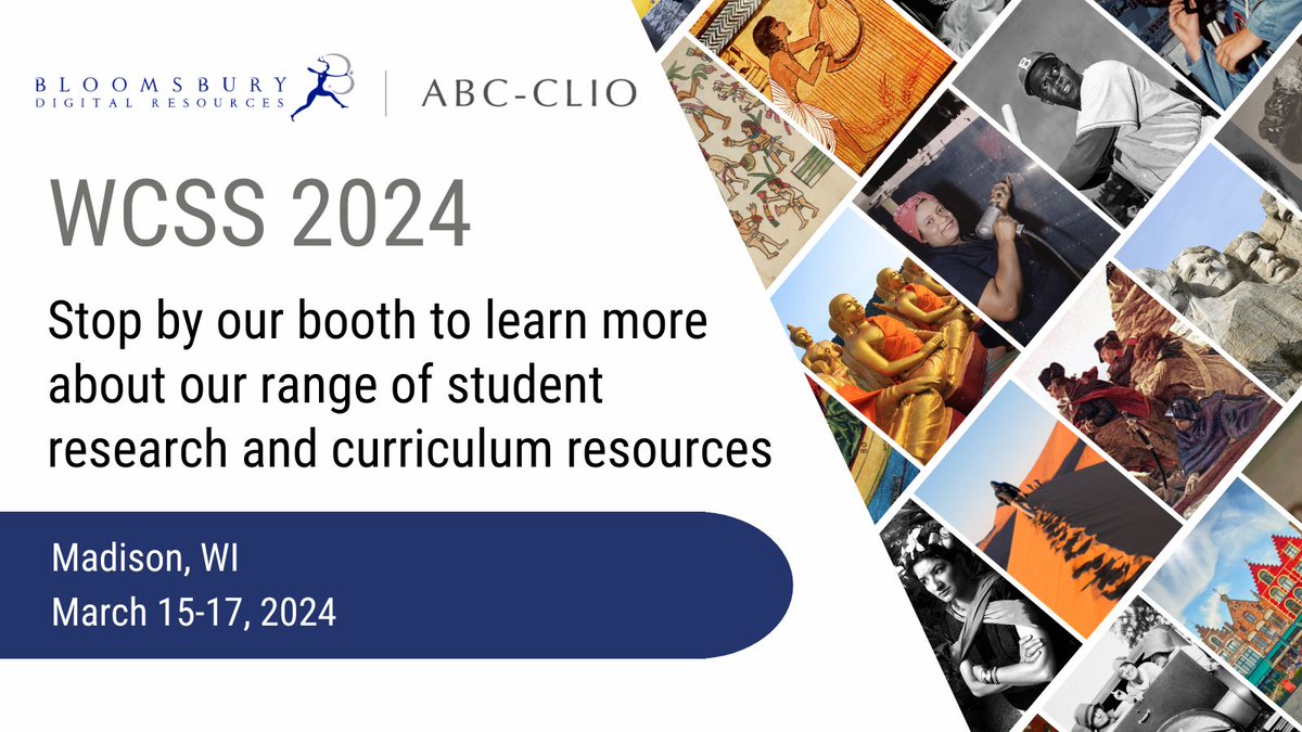 We're thrilled to be attending the @WCSS1 annual conference this week! 🤩 If you're attending, be sure to stop by our booth (#23-E) to learn about our databases and enter into our prize draw! Check out our ✨new✨ 2024 catalog in the meantime: bit.ly/3SLvYAv