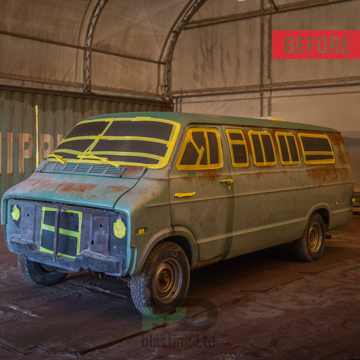 pdblasting's tweet image. Fargo Sportsman, before and after blasting. 

The attention to detail allows us to blast all projects with care to prevent warping the panels. Let our teams prep your project so you can get it coated. 
-
-
-

#poblasting #consider #considerpdblasting #mediablasting #sandblasting