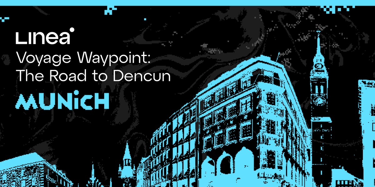 Next stop on the Voyage Waypoint Road to Dencun: Munich, hosted by <a href="/onchaintrust/">OnChainTrust</a>!🚀

📅Mar 15th |  5pm✨

Save your seat: blocklive.io/event/roadtode…