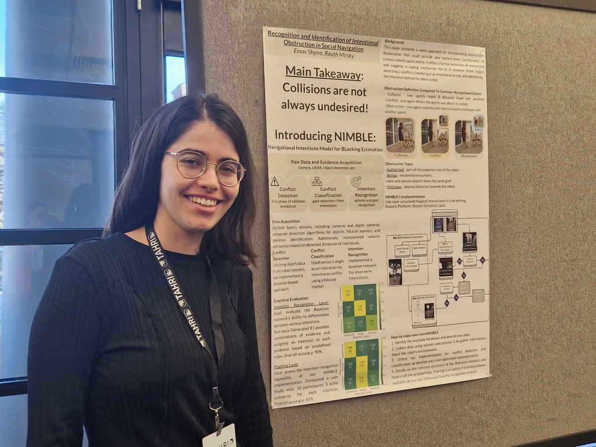 Einav, a GOLD lab student, presented her work on the recognition of intentional obstructions in social navigation as part of <a href="/TAHRIorg/">TAHRI</a> and is still around for the <a href="/HRI_Conference/">The HRI Conference</a> - come talk to us if you are interested in social navigation!