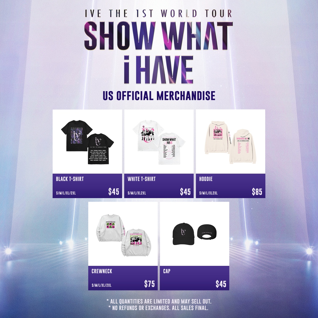💞IVE THE 1ST WORLD TOUR 'SHOW WHAT I HAVE' OFFICIAL MERCHANDISE