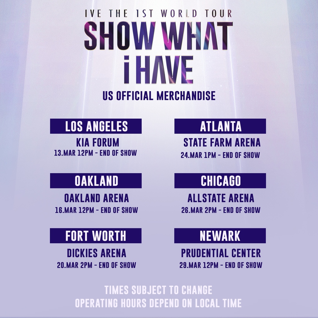 💞IVE THE 1ST WORLD TOUR 'SHOW WHAT I HAVE' OFFICIAL MERCHANDISE