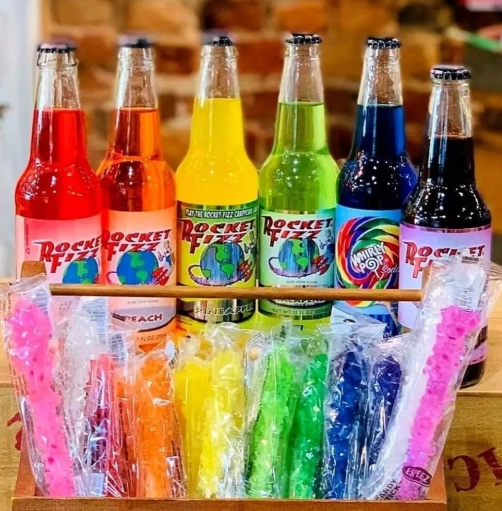 Sometimes the rainbow is sweeter than the pot of gold! 🚀 #rocketfizz #stpatricksday #rainbow #soda #candy #whirlypop 📷: Rocket Fizz Columbus, GA *products vary by location*