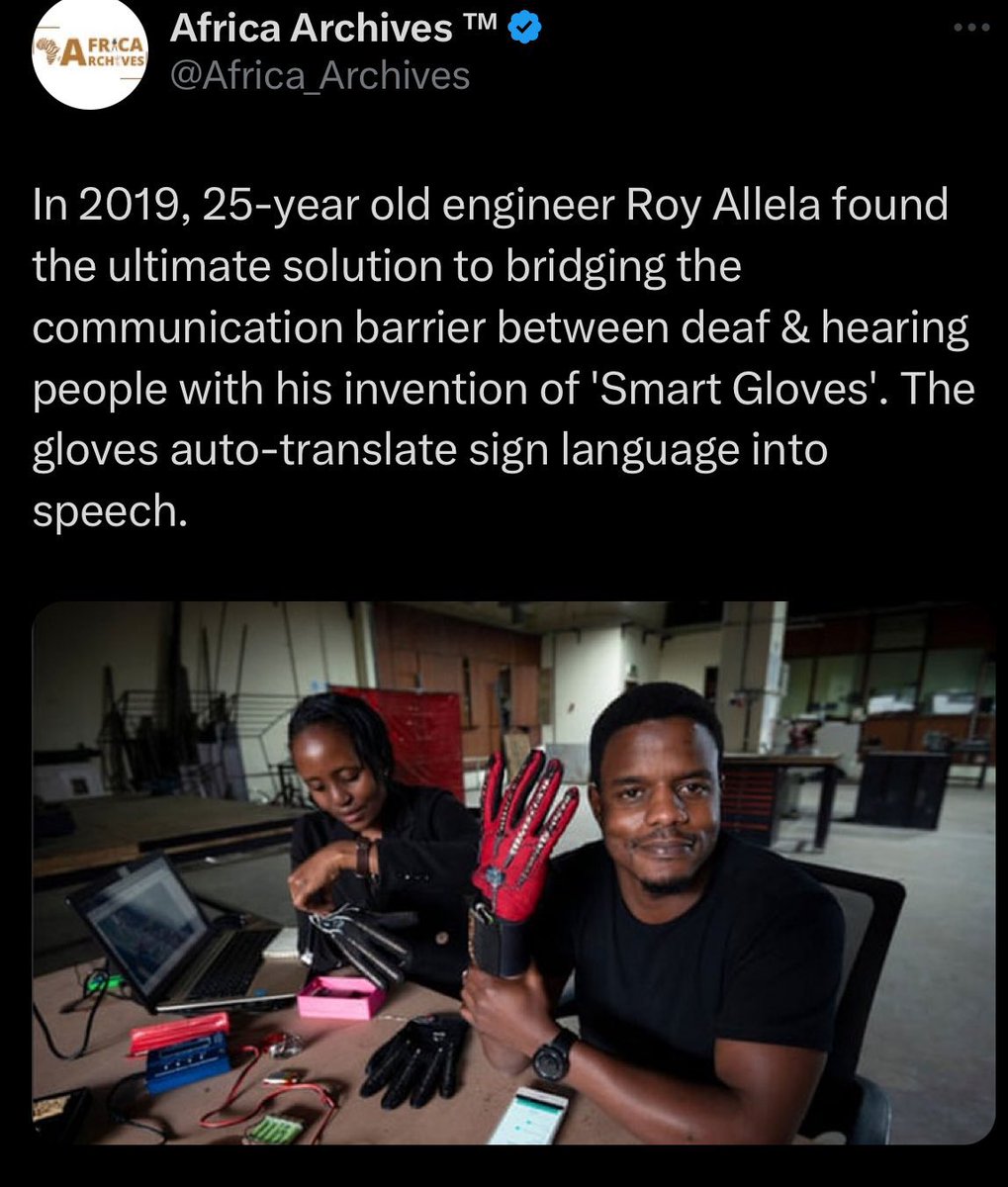 They stole this invention from an African. 

I wonder how many inventions y’all have stolen from Black people. Thieves of note.